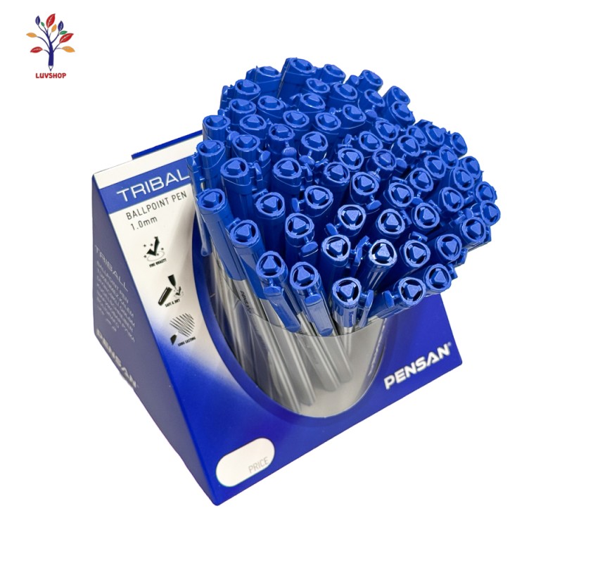 ぺんぺん Pensan Triball blue ballpoint pen - Buy Pens now from www.luvshop.ro!